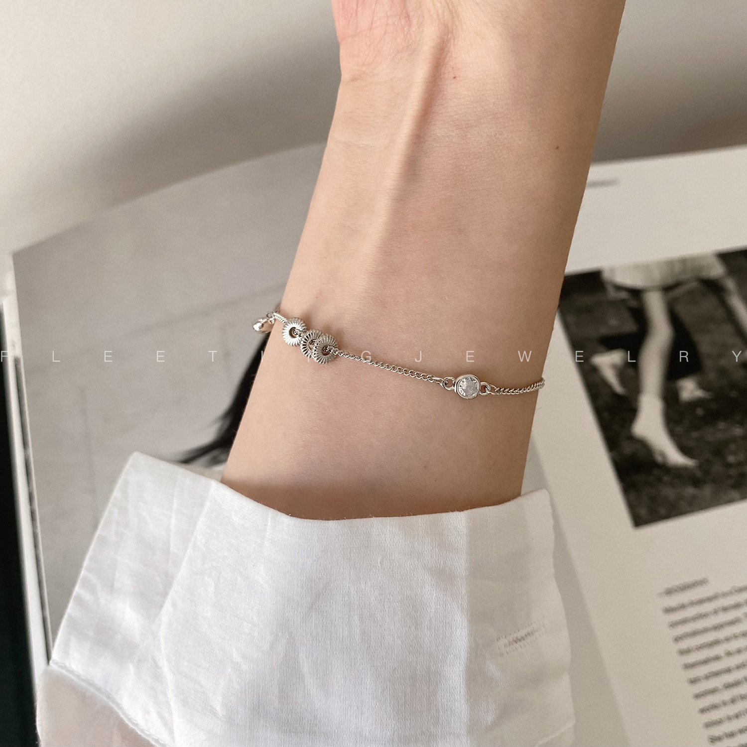 Triple Orbit Zircon Bracelet product image